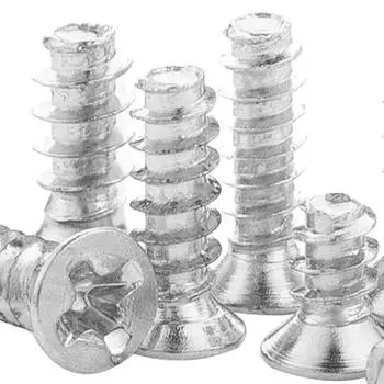 Galvanized Carbon Steel Flat Head Cross Countersunk Self-Tapping Screws in M1-M5 Sizes M1.4*4.5 (1000 pcs)