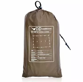 Гамак DD, брезент DD, брезент DD, M x Pack, легкий брезент, идеально подходит для укрытия в виде гамака 3,5 м 2,4 м (CoyoteBrown) [Элемент]