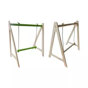 Гамак для клетки попугая, насест для птиц, игрушка для птиц, отдых и игры, подвесная подставка для клетки для птиц, деревянная игрушка для жевания попугая для попугая-кореллы белый