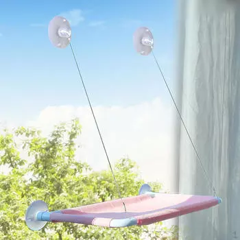 Гамак для кошек, чашка, присоска, сиденье, экономия места, игры с собаками в помещении Pink