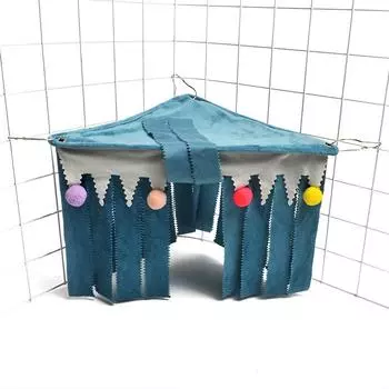 Гамак для крыс, клетка для мелких домашних животных, аксессуары для хомяка, палатка, спальный мешок, подвесная морская свинка, еж, кролик, игрушки синий