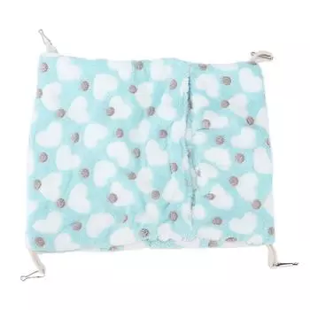 Гамак для маленьких питомцев Теплый подвесной гамак-конверт Клетка с крючками для хомяков кроликов 36x30см Фиолетовый S(for 2-4kg)