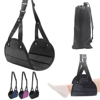 Гамак для ног для путешествий в самолете, портативная подставка для ног с регулируемыми ремнями, гамак для ног из пены с эффектом памяти, все необходимое для путешествий розы красного