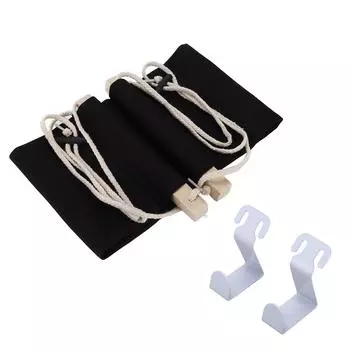 Гамак для ног Портативный Прочный Практичный Офисный Подставка Под Стол Подставка Для Ног Подставка Для Ног Черный