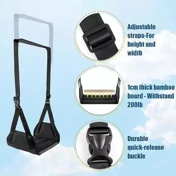 Гамак для ног в самолете с удлиненным регулировочным ремнем, грузоподъемность 40 кг, переносной настольный гамак для ног