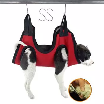 Гамак для ухода за домашними животными, подстригающий ногти, волосы, чистое сухое полотенце 2 в 1 и сумка-гамак для кошек и собак