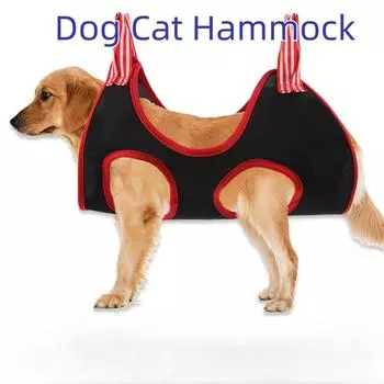 Гамак для ухода за собаками и кошками, фиксированная ванна, сумка для стрижки когтей, антицарапающая сумка для кошачьего тримминга, подвесная сумка для красоты для кошек, товары для домашних животных синий