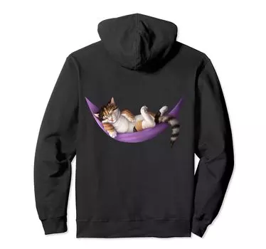 гамак кошачий сон толстовка чёрный