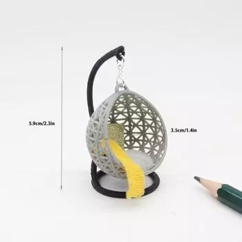 Гамак Миниатюрный Подвесной Кресло Садовая Мебель Кукла Крошечные Качели Модель Детские Игрушки 130