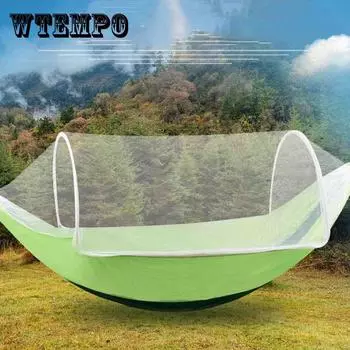 Гамак на открытом воздухе с москитной сеткой, одно подвесное кресло, сверхлегкая москитная сетка, качели-гамак для кемпинга в помещении и на открытом воздухе армия зеленый