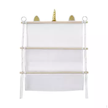 Гамак с мягкими игрушками, сетка, 2 слоя, украшение, экономия места, подвесной органайзер для хранения