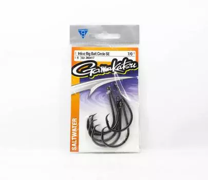 Gamakatsu 360417 Inline Big Bait Circle SE размер 7/0, 6 шт. в упаковке (2048)