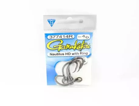 Gamakatsu 377414R Nautilus HD NSB с кольцом размером 4/0, 4 шт. в упаковке (3397)