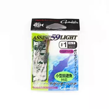Gamakatsu 42469 Assist 59 крючков Light Fiber Plus Assist, размер 1 (1988)