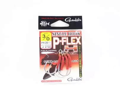 Gamakatsu 42717 P-Flex H Крючок одинарный, размер 3/0 (3123)