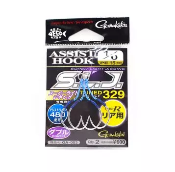 Gamakatsu 42766 GA-053 Assist SLJ Super Light для джиггинга сзади, размер 1/0 (7563)