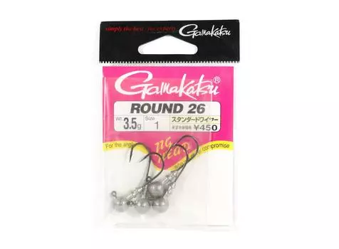 Gamakatsu 66156 Джиг-головка круглая 26 R 3,5 грамма Размер 1,4 В упаковке (9843)