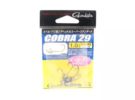 Gamakatsu 66187 Джиг-головка Cobra 29 1 грамм Размер 6, 5 в упаковке (5765)