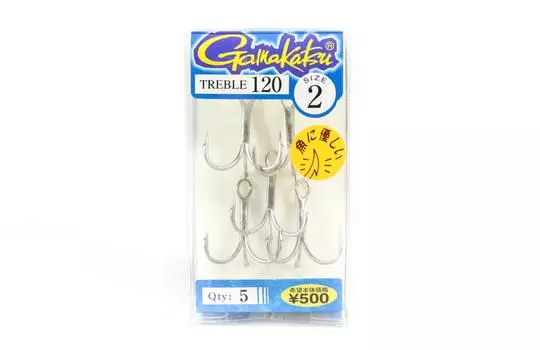 Gamakatsu 66212 Тройной крючок Тройной 120 Размер 2 (0401)