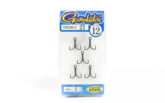 Gamakatsu 66238 Treble Hook Treble 21 ZS-B Размер 12 ,5 шт. В упаковке (1019)