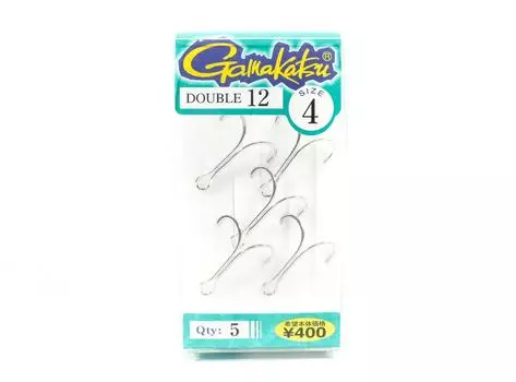 Gamakatsu 66242 Крючок Double Stinger, 12 шт., размер 4,5 шт. В упаковке (1156)
