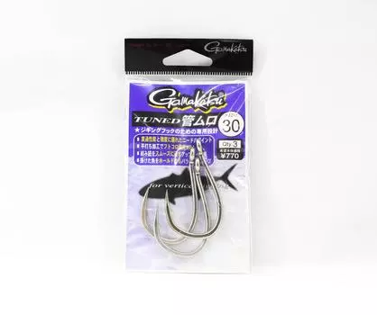 Gamakatsu 66493 одинарный крючок настроенный Kanmuro Silver размер 30-6/0 (5232)