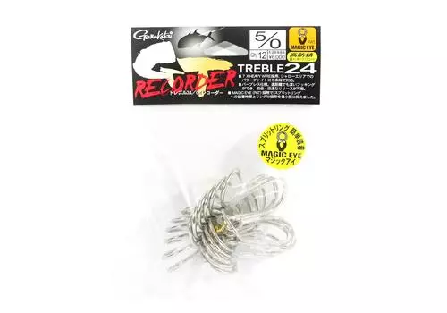 Gamakatsu 67064 Тройной крючок GT Блокфлейта 24 Размер 5/0 (2565)