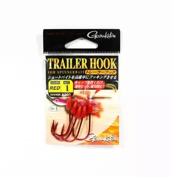 Gamakatsu 67327 Крючок для спиннинговой приманки, красный, размер 1,5 шт. в упаковке (2326)