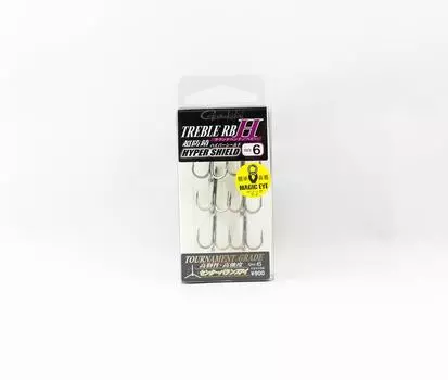 Gamakatsu 67554 Тройной крючок RB H Hyper Shield, размер 6,6 В упаковке (9250)