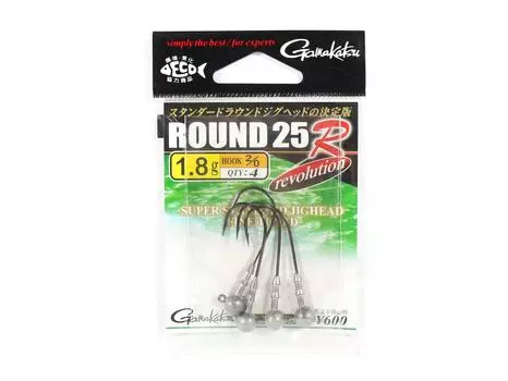 Gamakatsu 67606 Джиг-головка круглая 25 R 1,8 грамм Размер 2/0,4 В упаковке (0065)