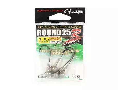 Gamakatsu 67606 Джиг-головка круглая 25 R 3,5 грамма Размер 2/0,4 в упаковке (8972)