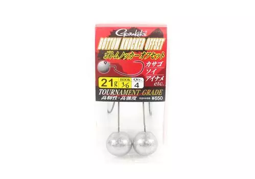 Gamakatsu 67625 Джиг-головка Нижняя выбивка Смещение 21 грамм Размер 1/0 (0362)