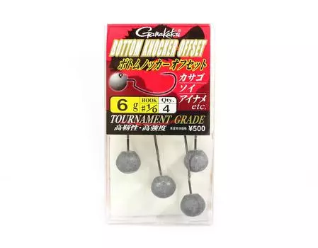 Gamakatsu 67625 Джиг-головка со смещением нижнего молотка 6 грамм, размер 1/0 (8491)