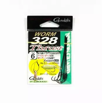 Gamakatsu 67680 Worm 328 Упорный нейлоновый кожух, размер 6,6 В упаковке (7333)