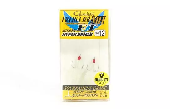 Gamakatsu 67889 Тройной крючок RB MH FT Feather Hyper Shield, размер 12 (3752)