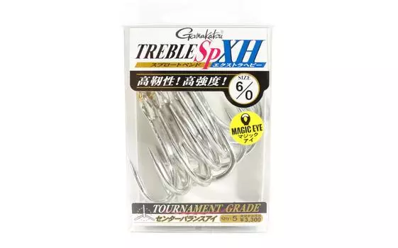 Gamakatsu 68124 Treble Hook SP XH Hyper Shield Размер 6/0 (2350)