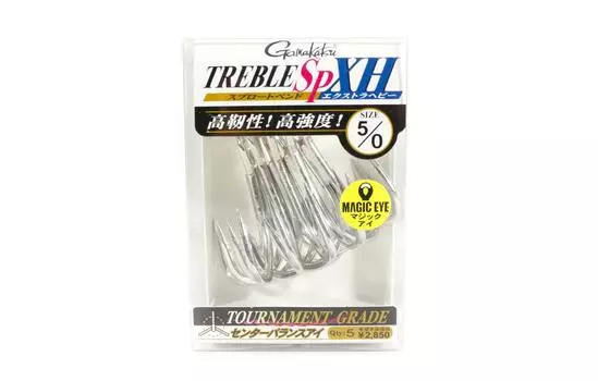 Gamakatsu 68124 Тройник SP XH Hyper Shield Размер 5/0 (2343)