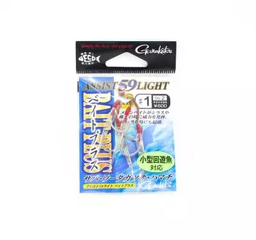 Gamakatsu 68169 Assist 59 Легкая приманка плюс вспомогательные крючки Размер 1 (7217)