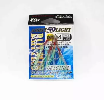 Gamakatsu 68169 Assist 59 Легкие крючки для наживки Plus Assist, размер 4 (1584 г.)
