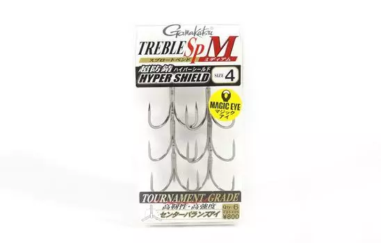 Gamakatsu 68448 Тройной крюк SP M Hyper Shield Размер 4 (4578)