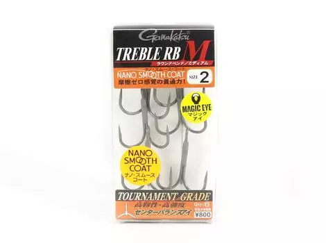 Gamakatsu 68449 Тройной крючок RB M Nano, размер 2 (4691)