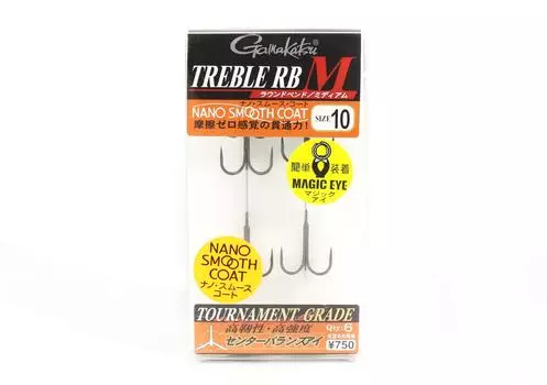 Gamakatsu 68449 Тройной крючок RB M Nano, размер 10 (4622)