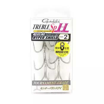 Gamakatsu 68589 Тройной крючок SP H Hyper Shield, размер 2 (4406)