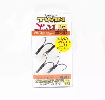 Gamakatsu 68640 Двойной крючок SP M Nano Coat Размер 5,4 в упаковке (5272)