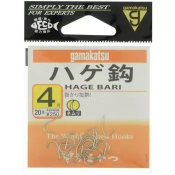 Gamakatsu Bald Hook White No. 8 Fishhook