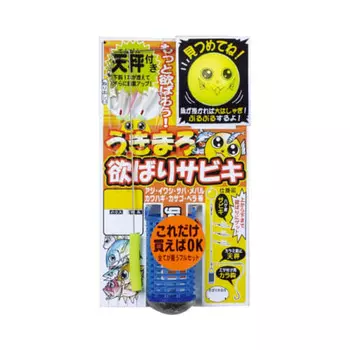 Gamakatsu Device Ukimaro Greedy Sabiki Bald Skin 4 Pieces Minimal Horse Mackerel/Gamakatsu Rockfish S 80cm 1 Pair UM118 42078