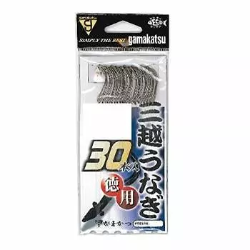 Gamakatsu Eel Needle Mitsukoshi Eel (value with thread) No. 14 Harris No. 5 30 pieces Brown 11547