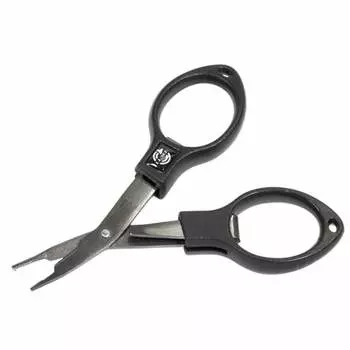 Gamakatsu Folding PE Cutter 9.5cm LE108-1 Fluoro PE Nylon Line Cutter Titanium Coat