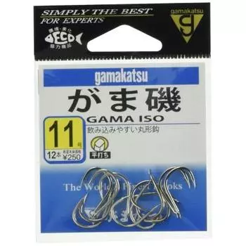 Gamakatsu Gamaiso Hook White No. 12 Fishhook