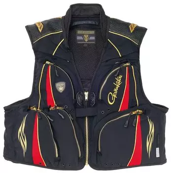 Gamakatsu Infinium TM Ветрозащитный полусетчатый жилет GM2323 Черный S Gore-Tex чёрный